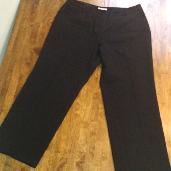 Black Talbot's Wide Leg Pants Stretch 16P - Picture 1 of 6